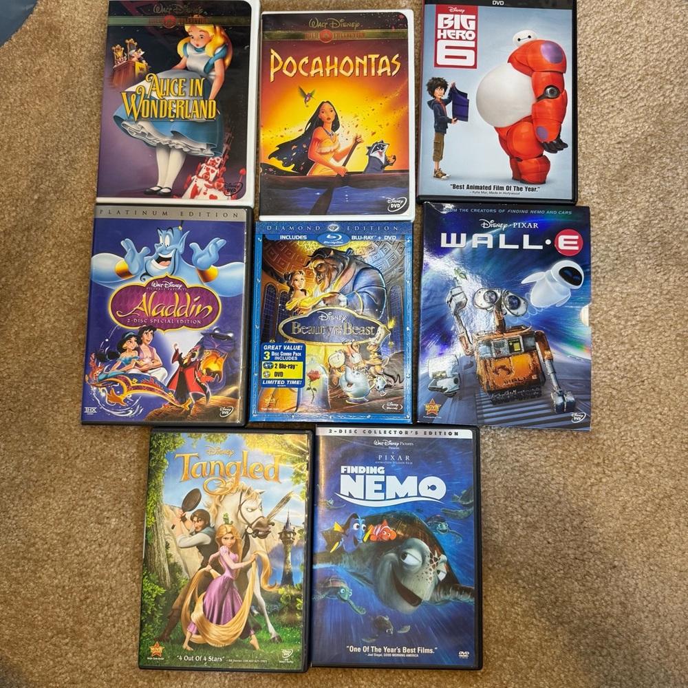 Disney 8 DVD Collections In Bundle